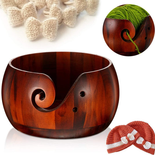 Wooden Yarn Bowl