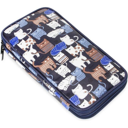 Travel Organizer Storage Bag For Circular And Straight Knitting Needles