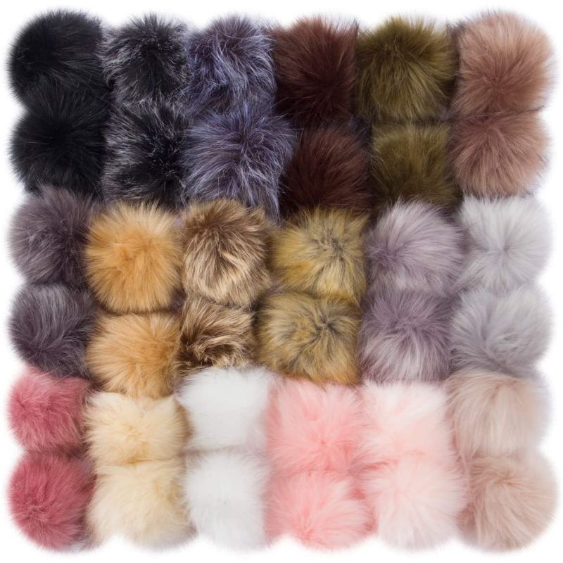 Fur Pom Poms For Hats