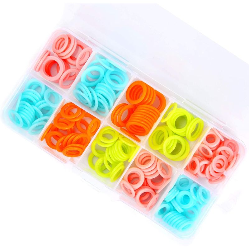 Colorful Knitting Stitch Markers Rings