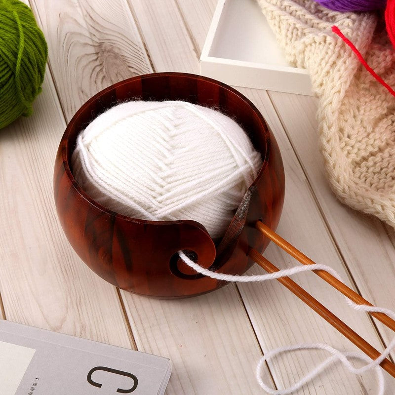 Wooden Yarn Bowl