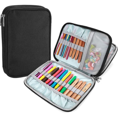 Travel Organizer Various Crochet Hooks Zipper Case