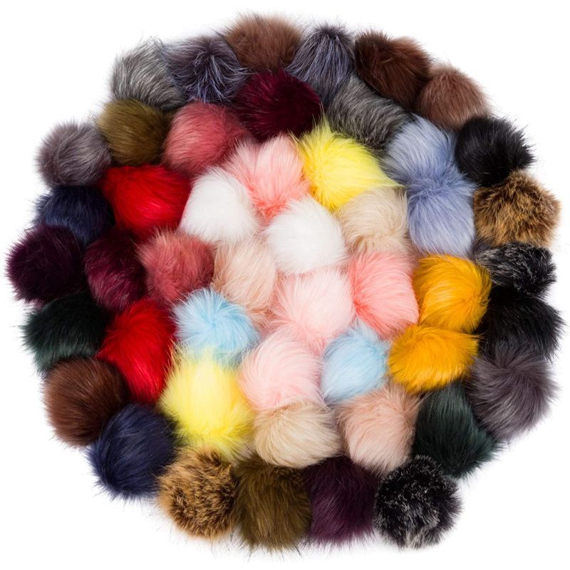 Fur Pom Poms For Hats