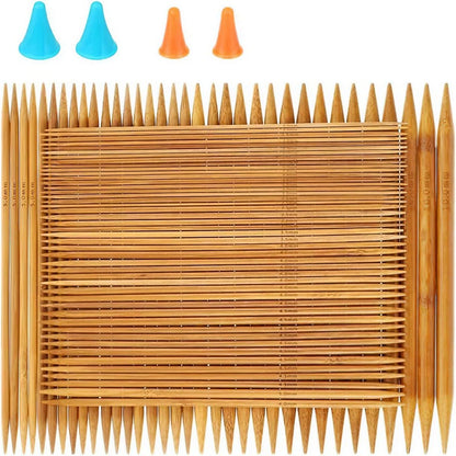 75 Pcs Bamboo Knitting Needles Set