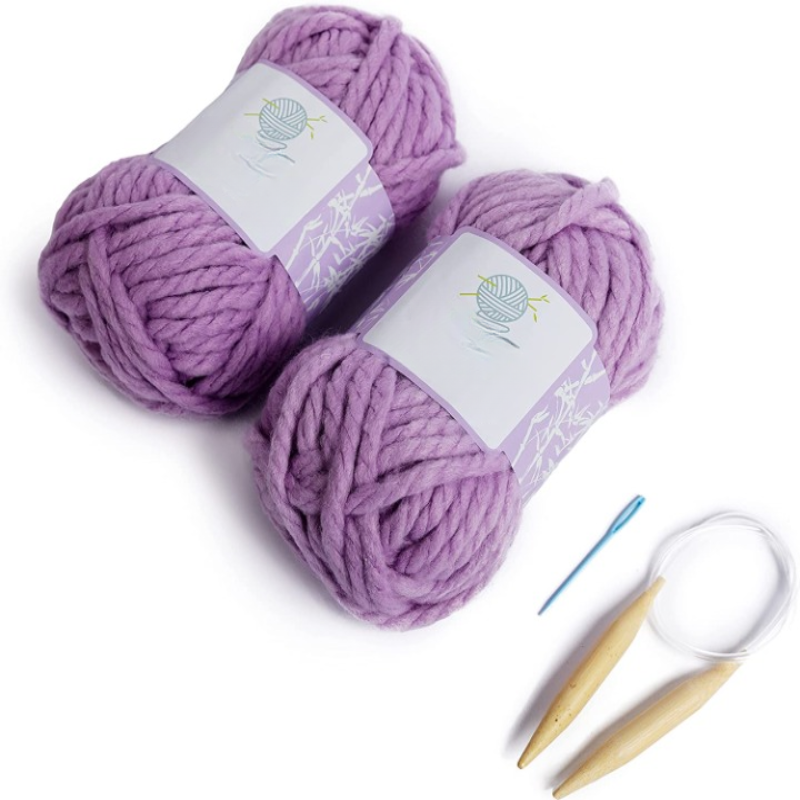 Acrylic Chunky Bulky Knitting Supplies Set