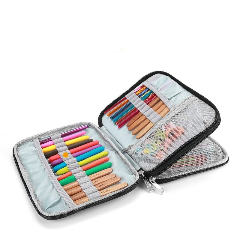 Travel Organizer Various Crochet Hooks Zipper Case