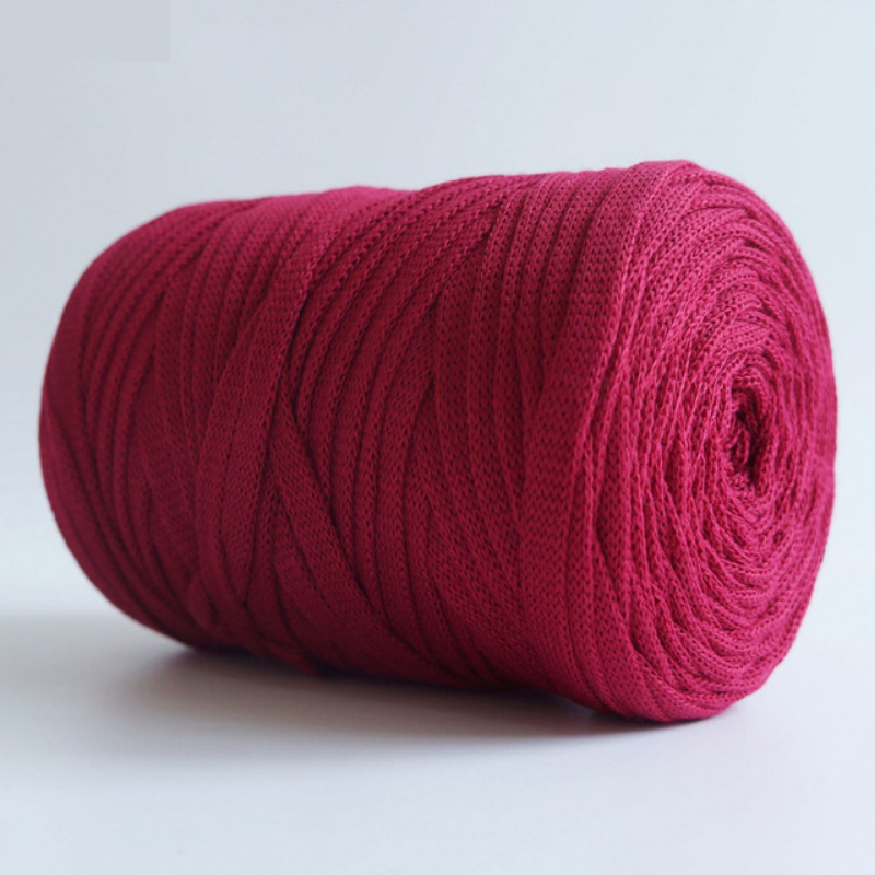 The Solid Color Flat Yarn For Knitting And Crochet
