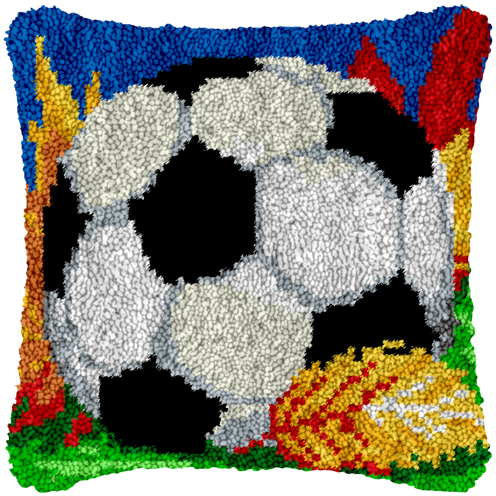 Football Printed Cushion Cover