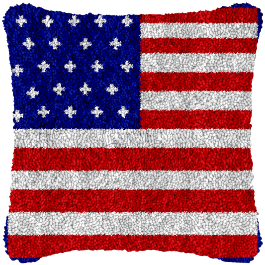 American Flag Printed Cushion Cover