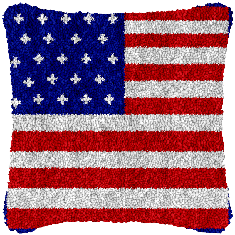 American Flag Printed Cushion Cover