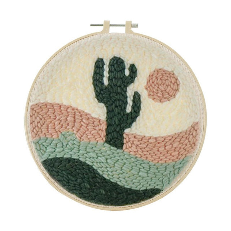 Cactus Pattern Punch Needle Kit