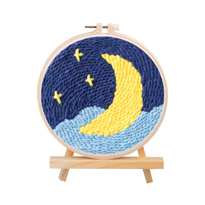 Moon And Star Punch Needle Kit