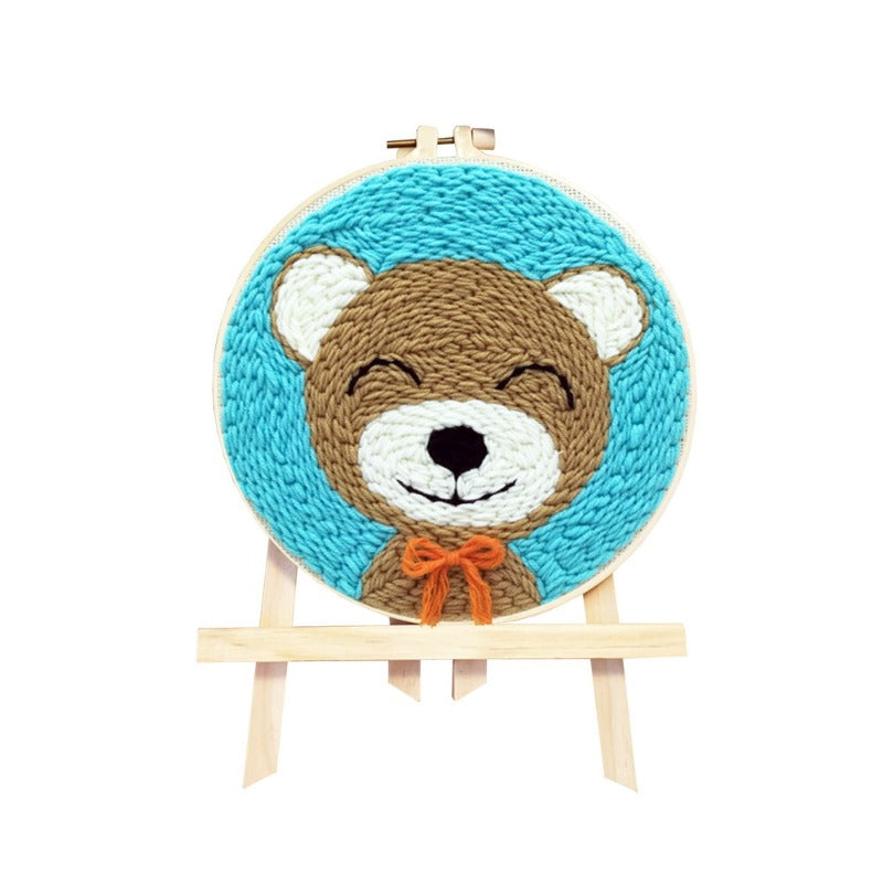Cute Bear Punch Needle Kit