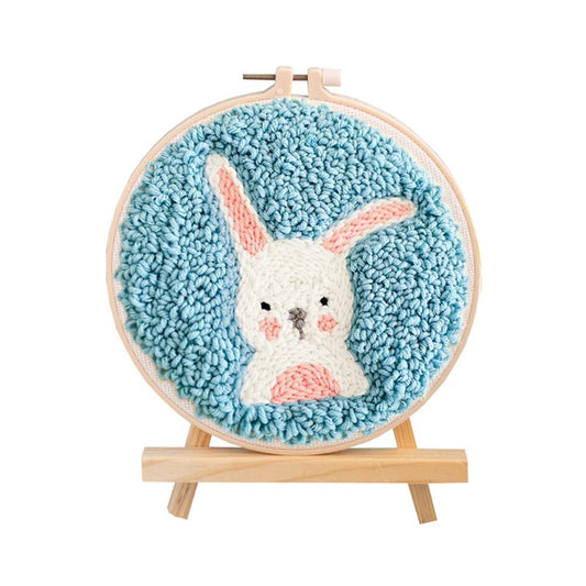 Cute Rabbit Punch Needle Kit