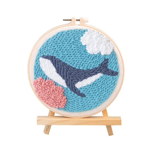 Whale Pattern Punch Needle Kit