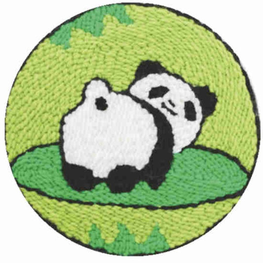 Cute Baby Panda Punch Needle Kit