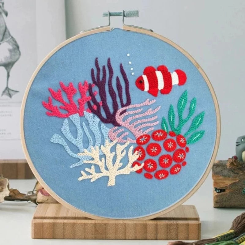 Nemo Fish Embroidery DIY Knitting Kit