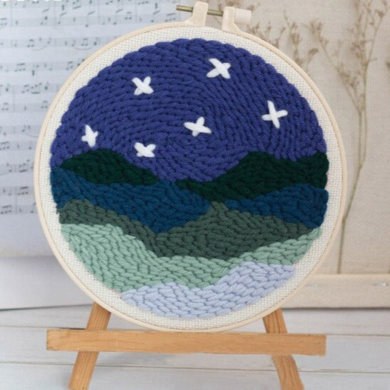 Star Night Embroidery DIY Crocheting Knitting Kit
