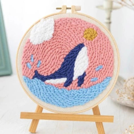 Ball Dolphin Embroidery DIY Crocheting Knitting Kit
