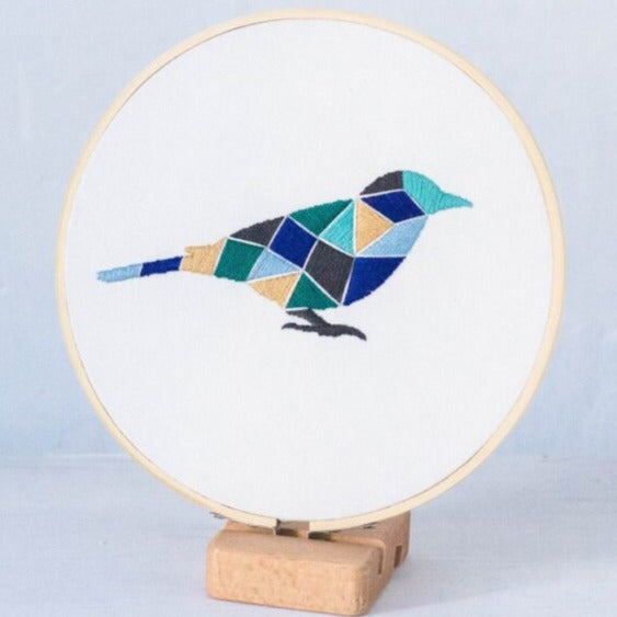 Bird Embroidery DIY Crocheting Knitting Kit