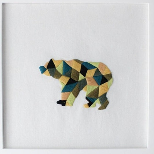 Bear Embroidery DIY Crocheting Knitting Kit