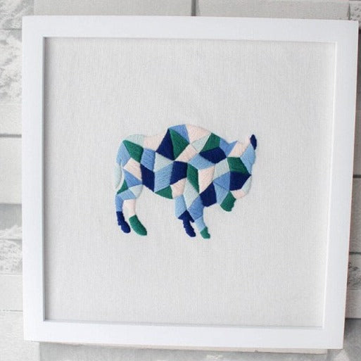 Bull Embroidery DIY Crocheting Knitting Kit