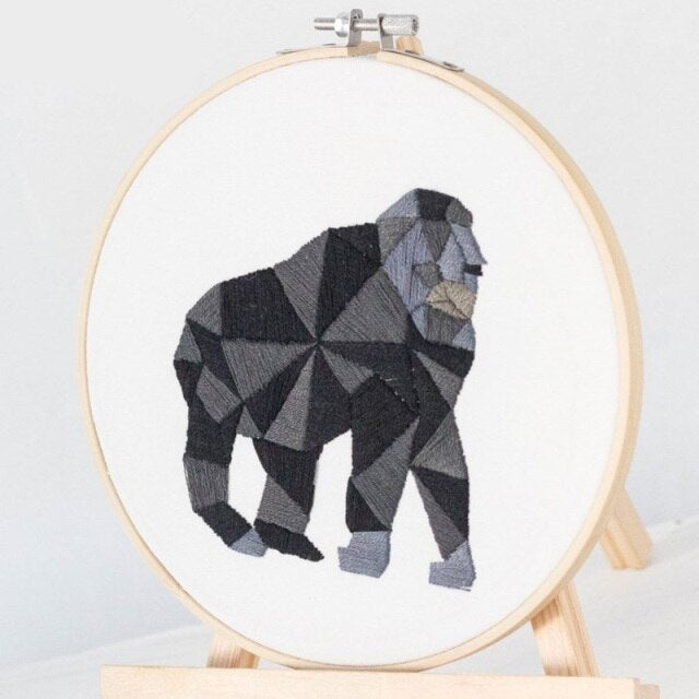 Orangutan Embroidery DIY Crocheting Knitting Kit