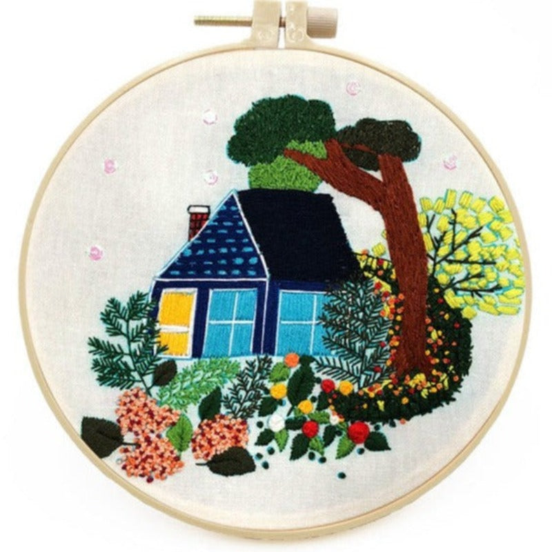 Dream House Embroidery DIY Knitting Kit