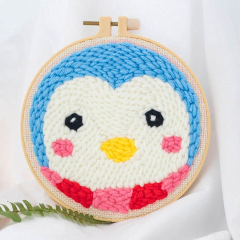 Penguin Embroidery DIY Knitting Kit