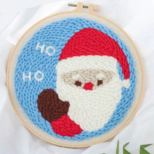 Santa Embroidery DIY Knitting Kit