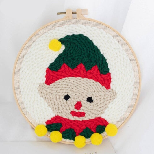 Xmas Boy Embroidery DIY Knitting Kit