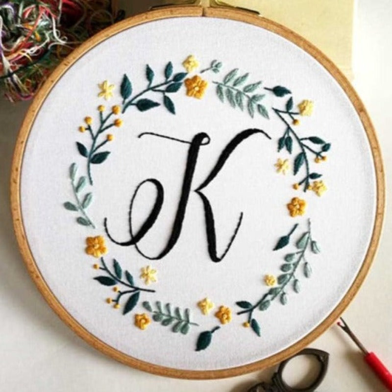 Ok & Leaves Embroidery DIY Knitting Kit