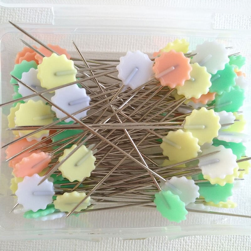 Butterfly & Flowers Head Pin Needles