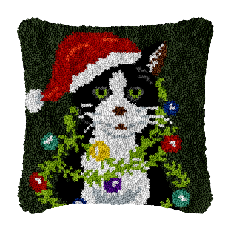 Christmas Cat Cushion Cover