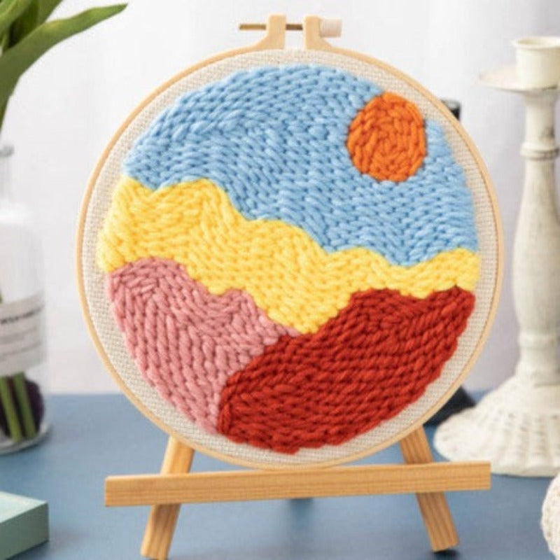 Sun Sky Embroidery DIY Knitting Kit