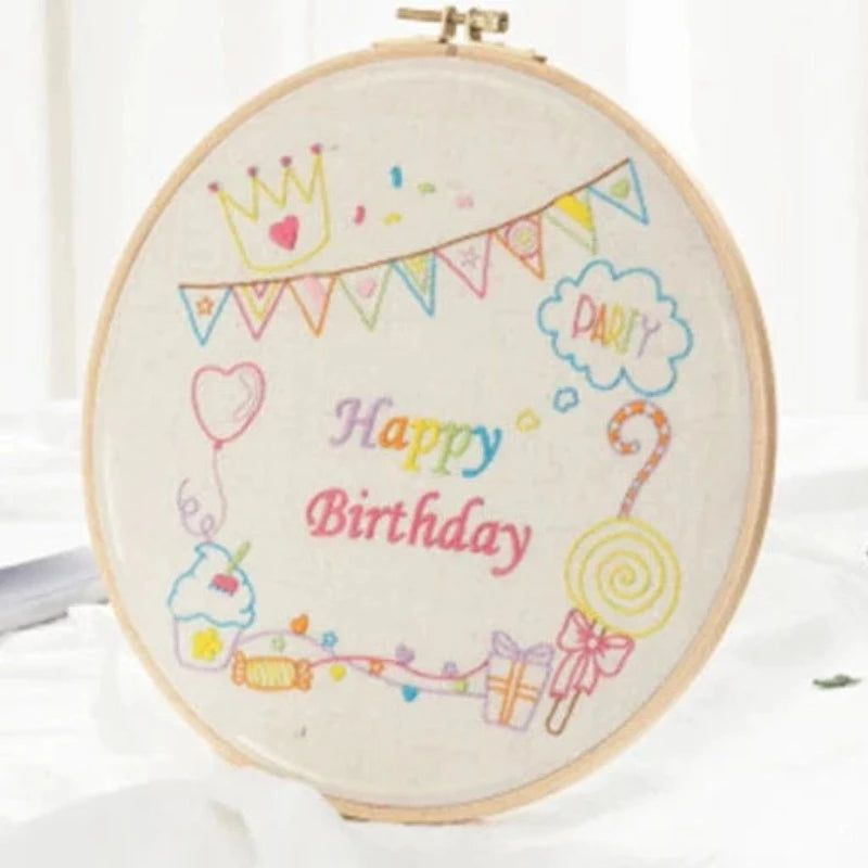 Birthday Gift Embroidery DIY Knitting Kit