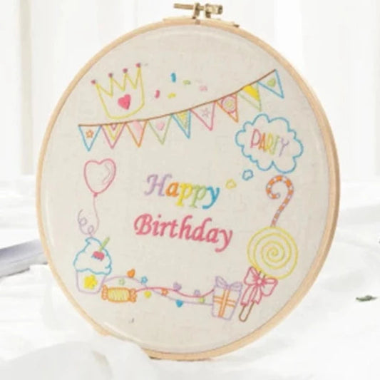 Birthday Gift Embroidery DIY Knitting Kit