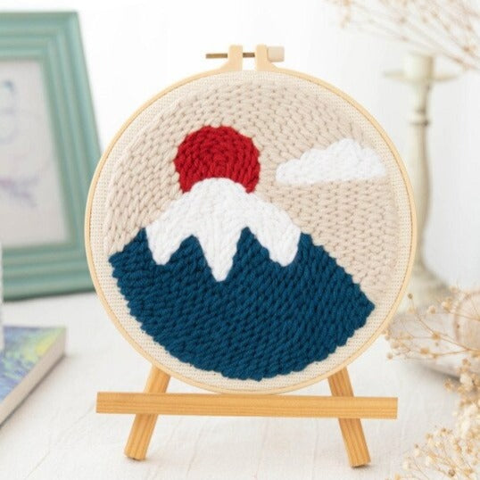 Sky Mountain Embroidery DIY Knitting Kit
