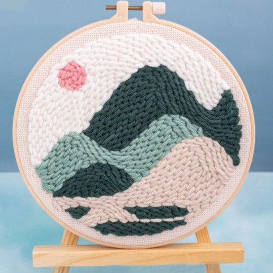 Mountain Embroidery DIY Crocheting Knitting Kit