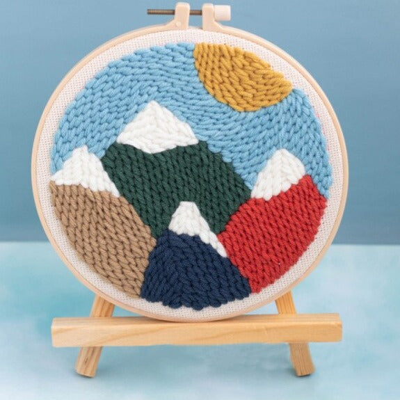 Snow Mountain Embroidery DIY Knitting Kit