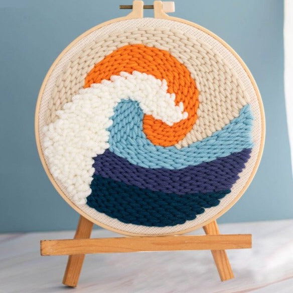 Wave Embroidery DIY Knitting Kit