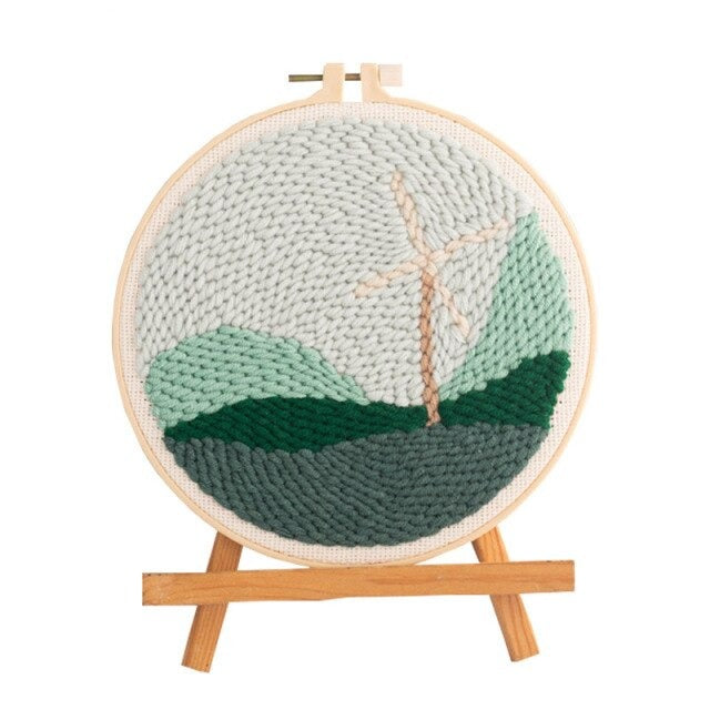 Windmill Embroidery DIY Knitting Kit