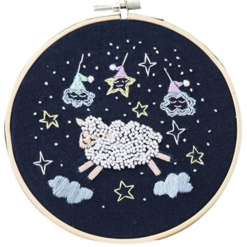Sheep Embroidery DIY Knitting Kit