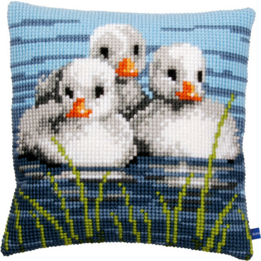 Ducklings Latch Hook Pillow Crocheting Knitting Kit