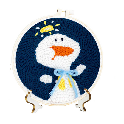 Adorable Snowman Punch Needle Kit