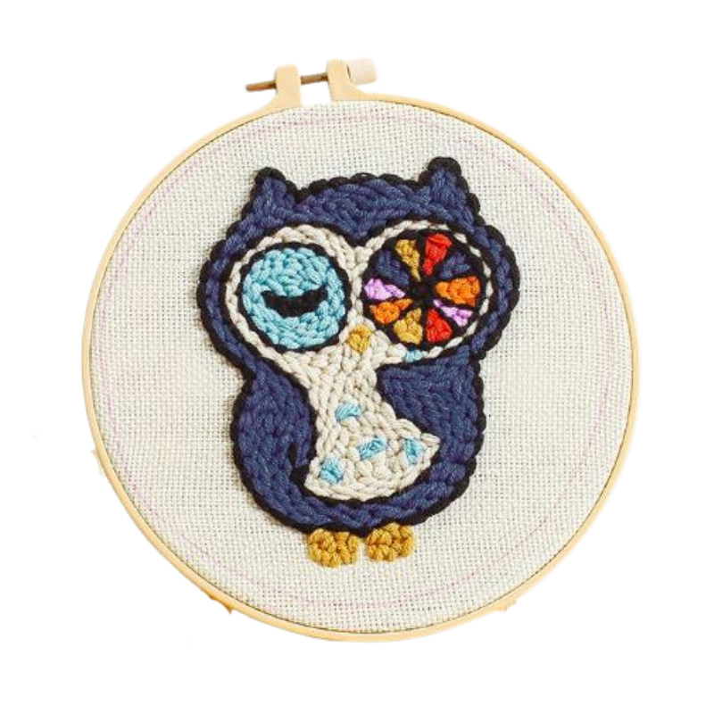 Cute Owl Punch Needle Kit