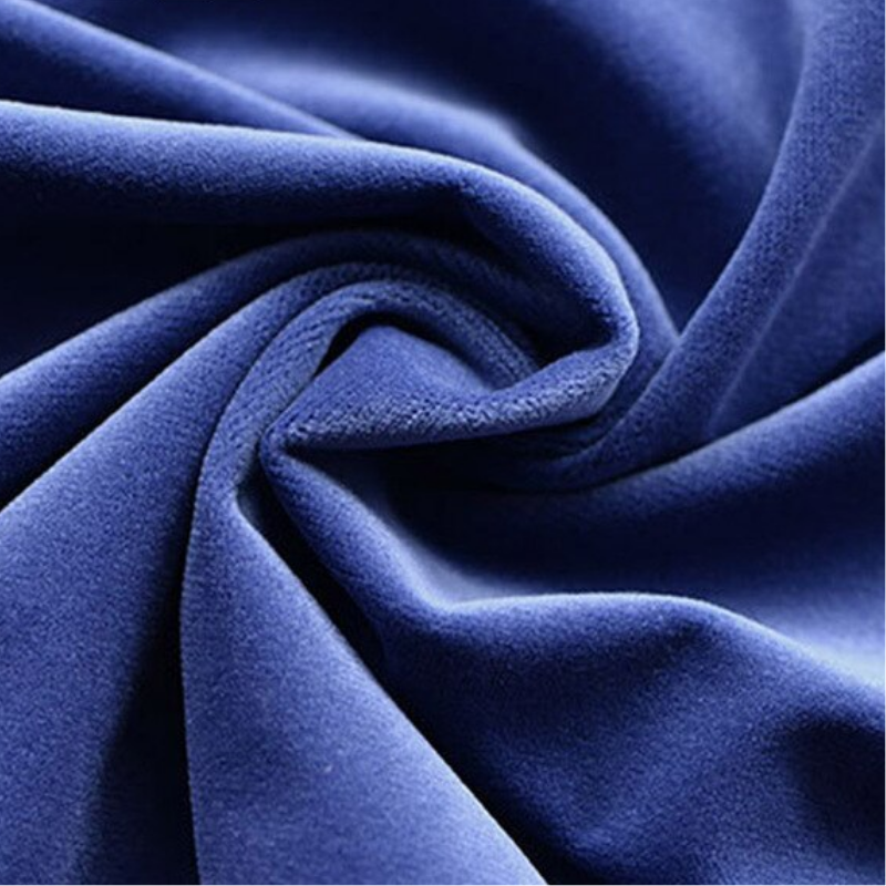 Royal Blue Velvet Fabric DIY Crocheting Knitting Kit