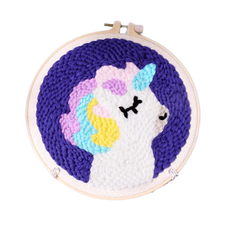 Cute Unicorn Punch Needle Kit