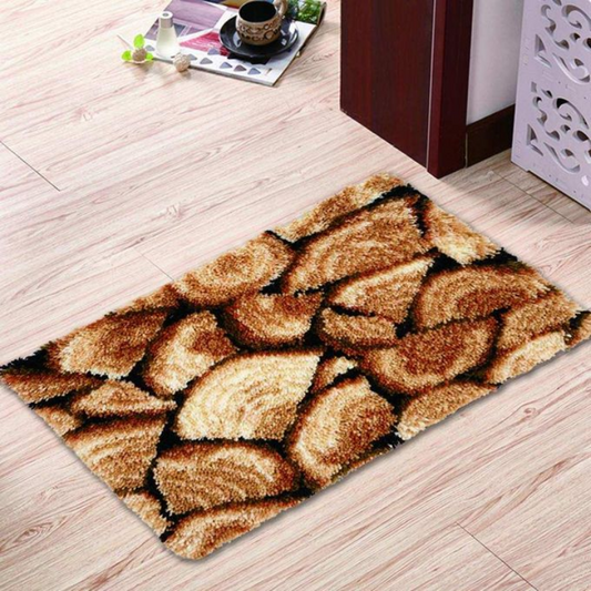 Wooden Cut Latch Hook Rug Crocheting Knitting Kit