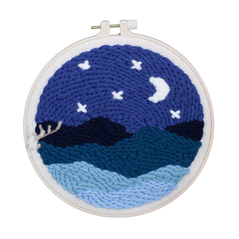 Night Scenery Punch Needle Kit